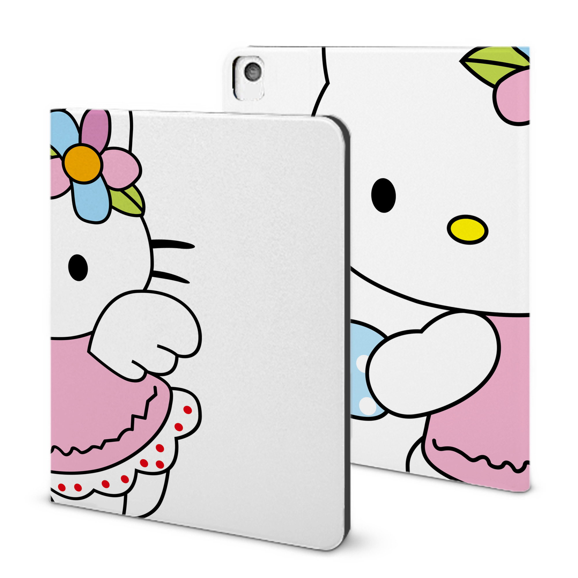 （画像用） Hello Kitty ハローキティ IPadケース ペンホルダー付き ブックスタイルデザイン